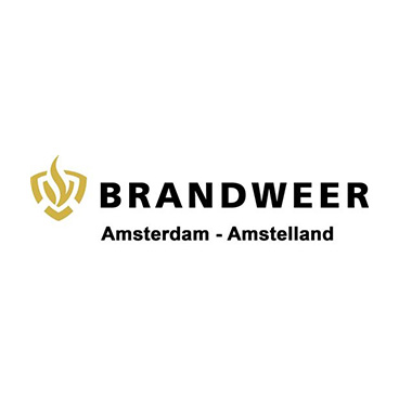 Een logo van de brandweer Amsterdam Noord