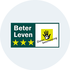 Een logo van stichting betere leven keurmerk (sblk)